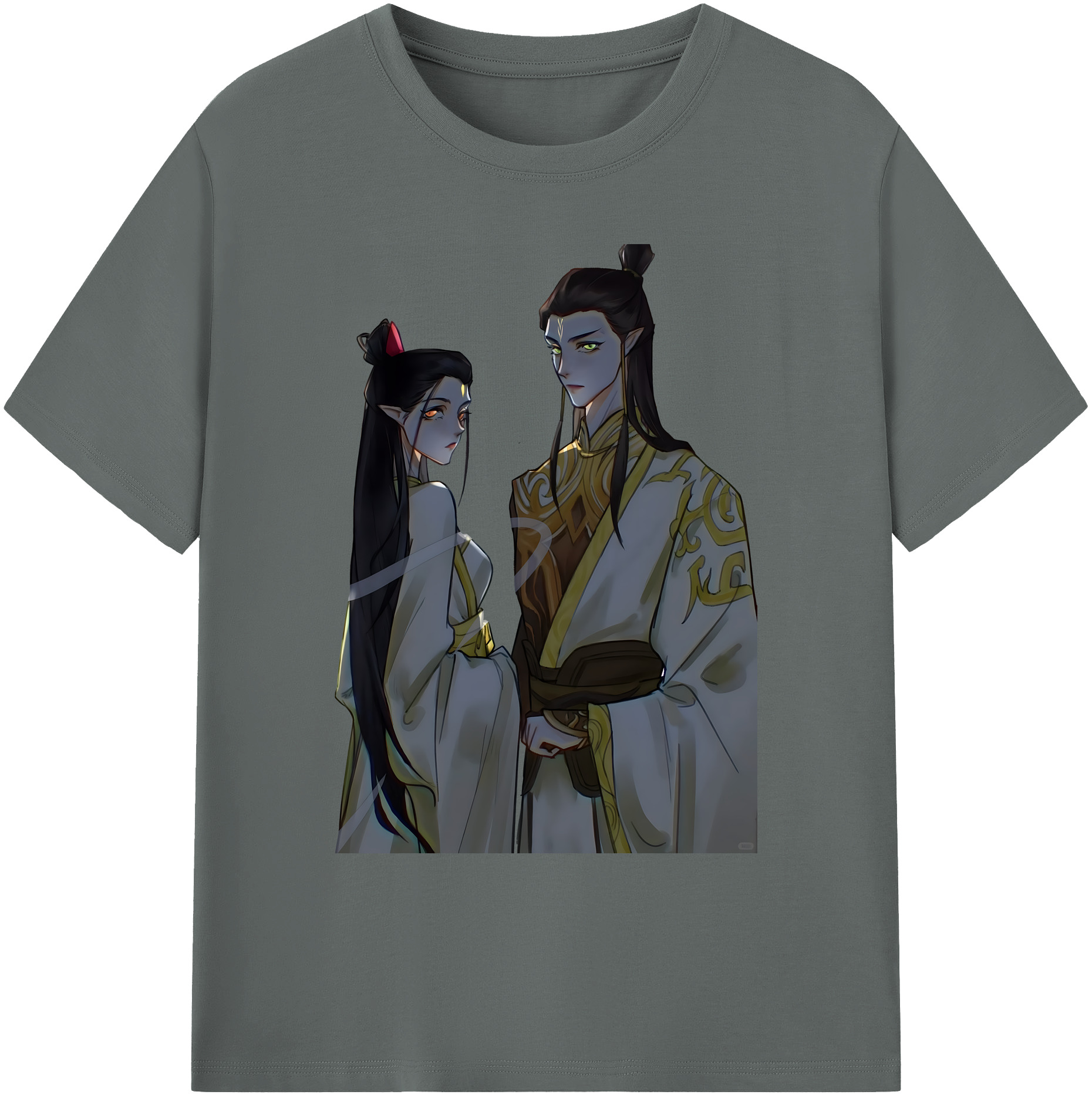 （画像用） Ne Zha 2 ナタ 魔童の大暴れ 綿100％ メンズ半袖Tシャツ｜肌触りやわらか＆通気性